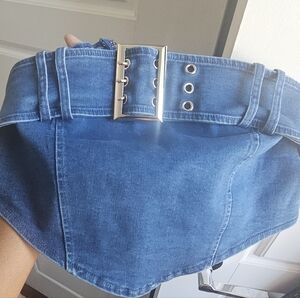 Denim tube top